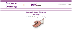 Desktop Screenshot of distance-learning.infocrux.com