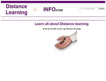 Tablet Screenshot of distance-learning.infocrux.com